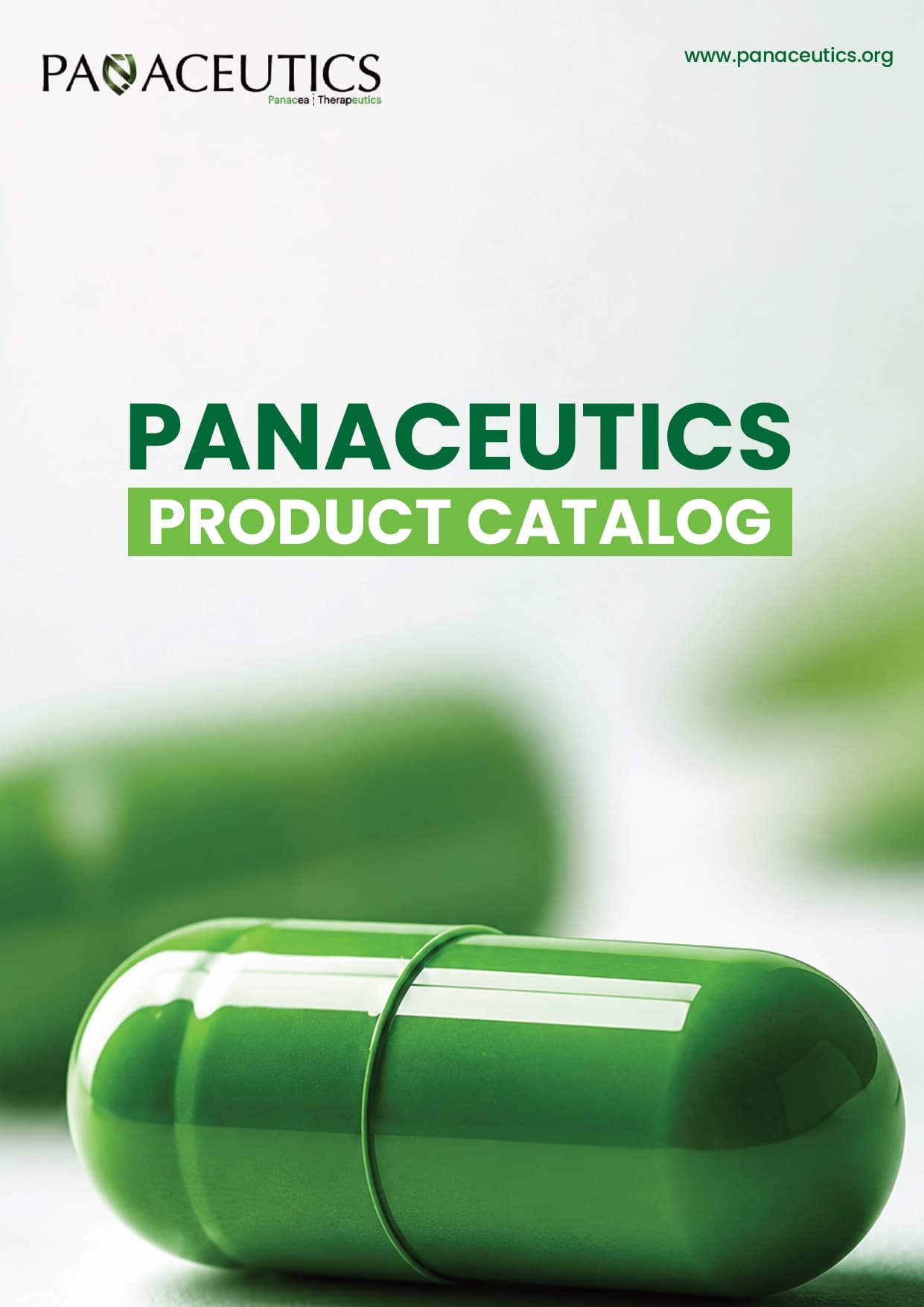 Panaceutics Product Catalogue cover